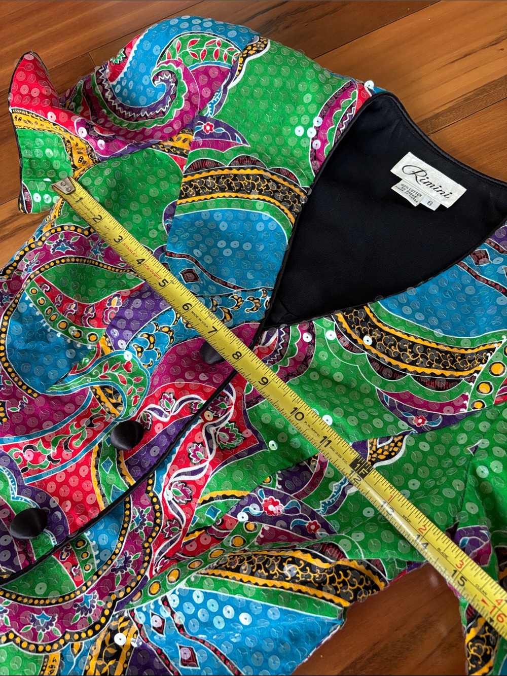 Vintage sequined jacket - Picture 6 of 12